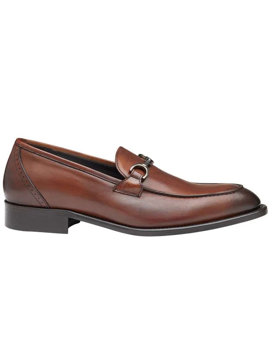 J & M Collection Ellsworth Bit in Brown Italian Calfskin