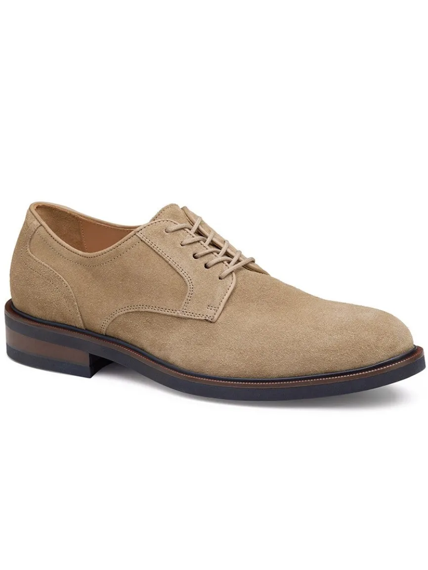 J & M Collection Hartley Plain Toe in Taupe Italian Suede