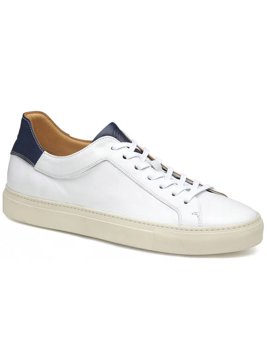 J & M Collection Jared Lace-To-Toe in White Italian Calfskin