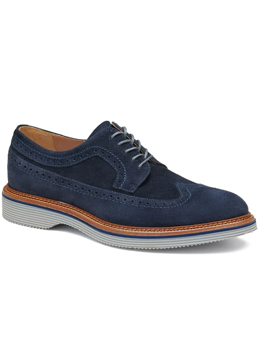 J & M Collection Jenson Longwing in Navy Suede