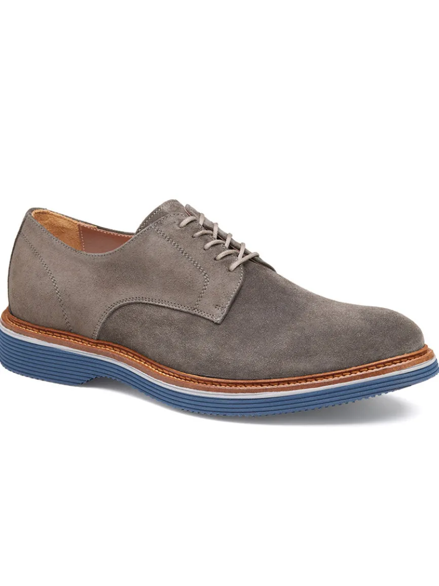 J & M Collection Jenson Plain Toe in Grey Italian Suede