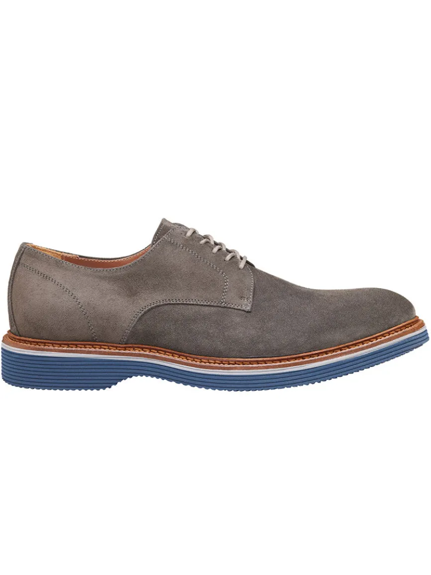 J & M Collection Jenson Plain Toe in Grey Italian Suede