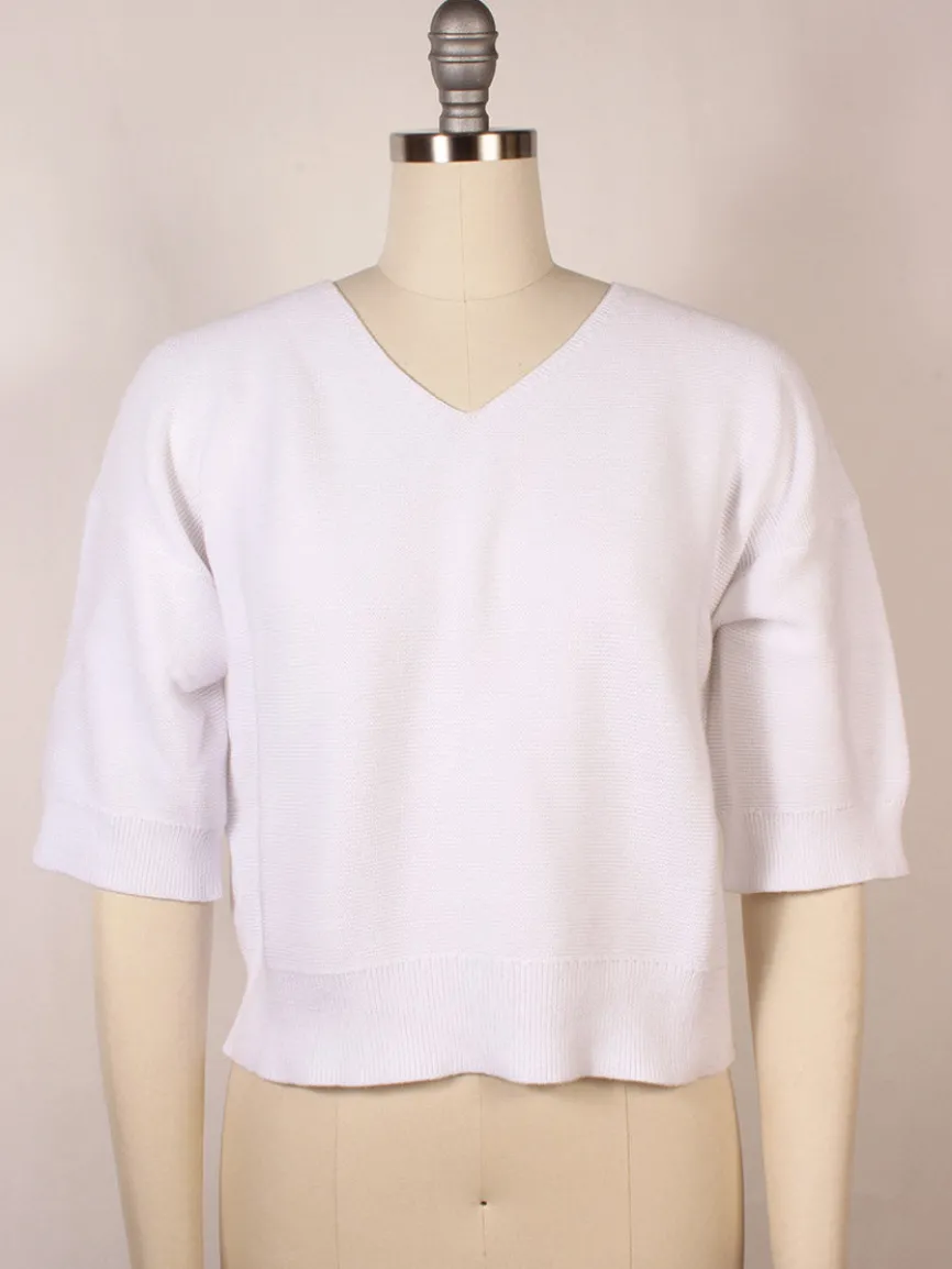 Kinross Garter Easy Vee in White