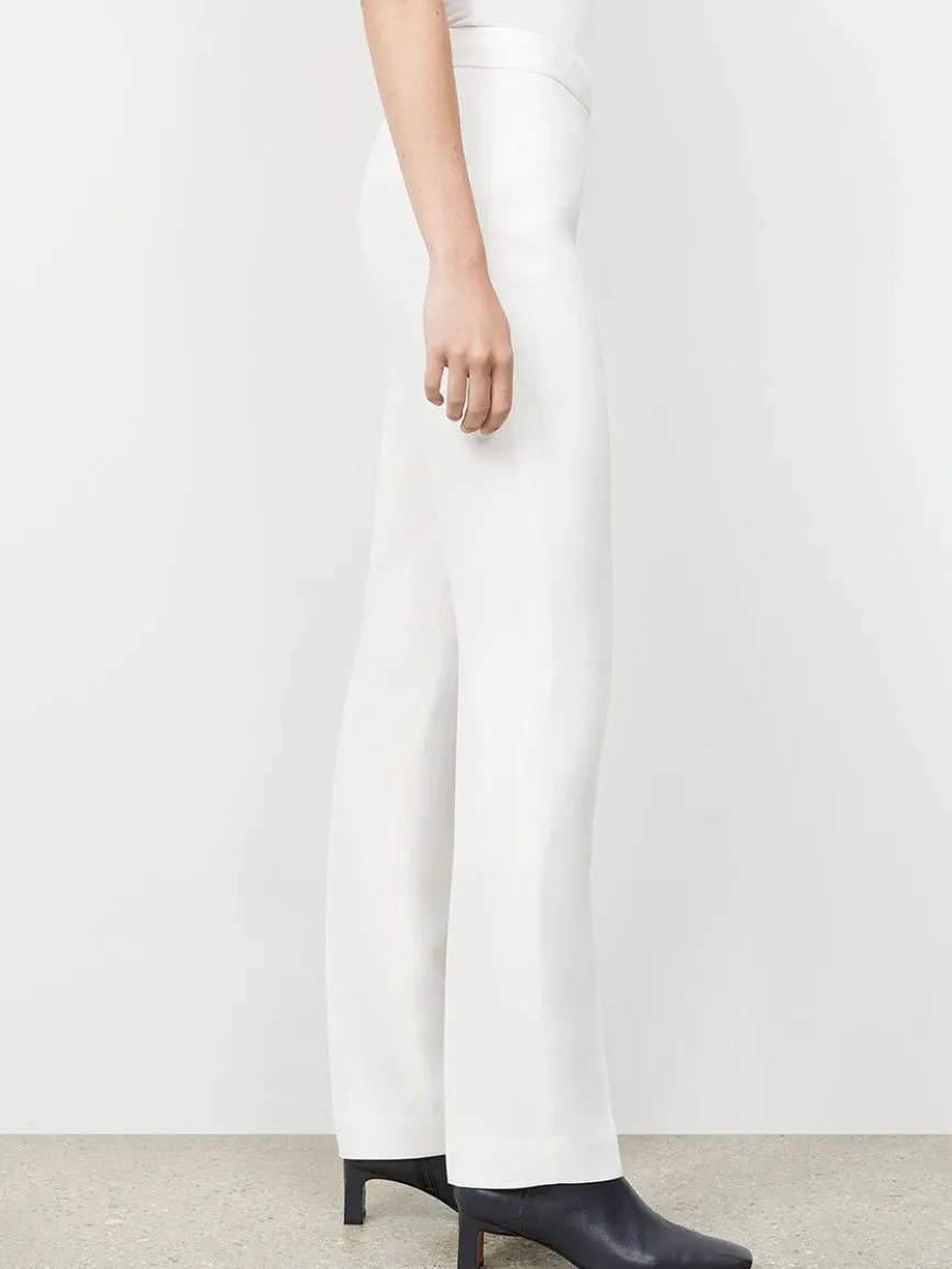 Lafayette 148 New York Finesse Crepe Barrow Pant in Cloud