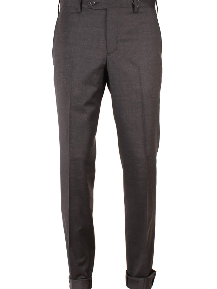 Larrimor's Collection Zelander Wool Trousers in Charcoal
