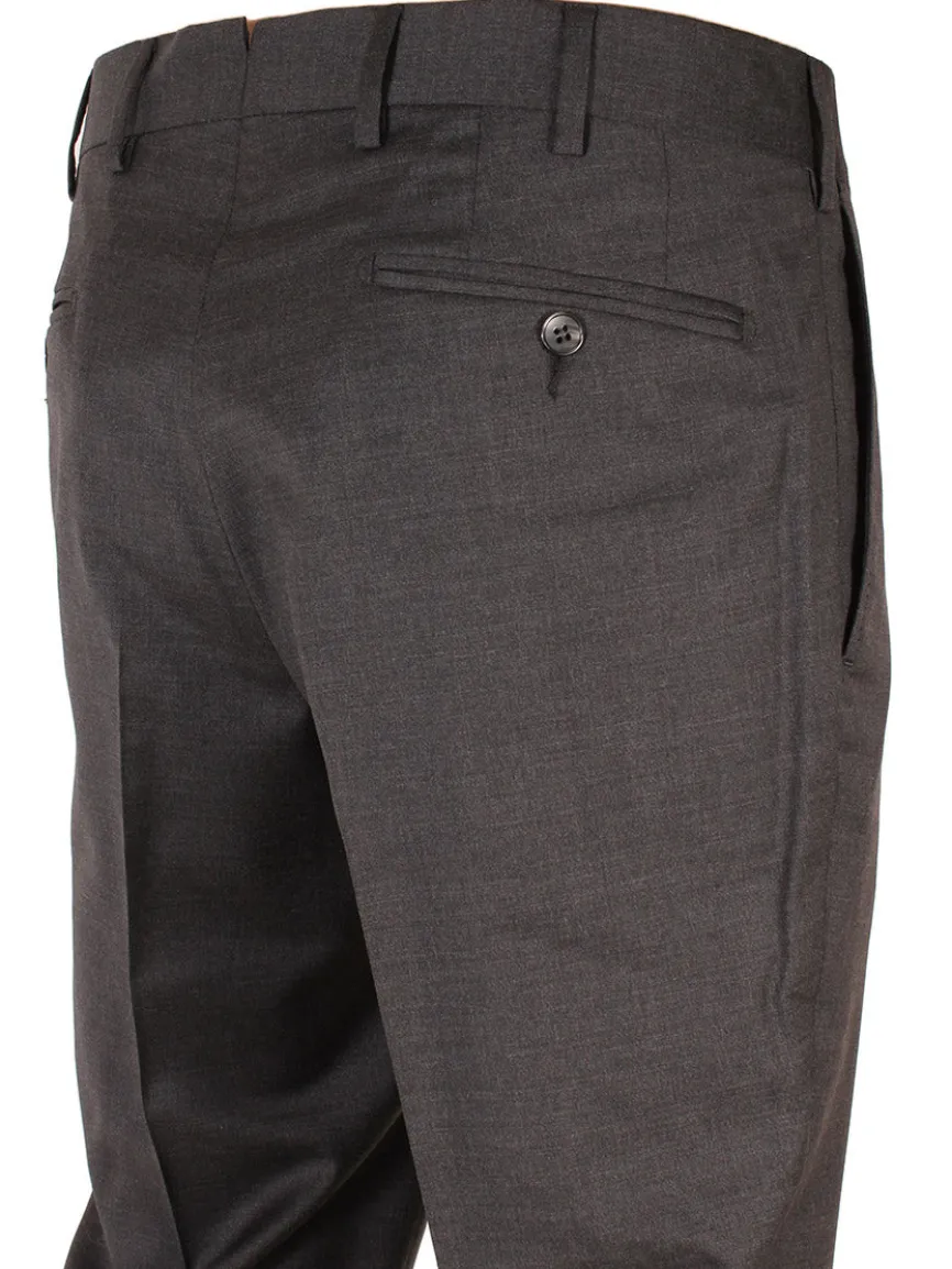 Larrimor's Collection Zelander Wool Trousers in Charcoal