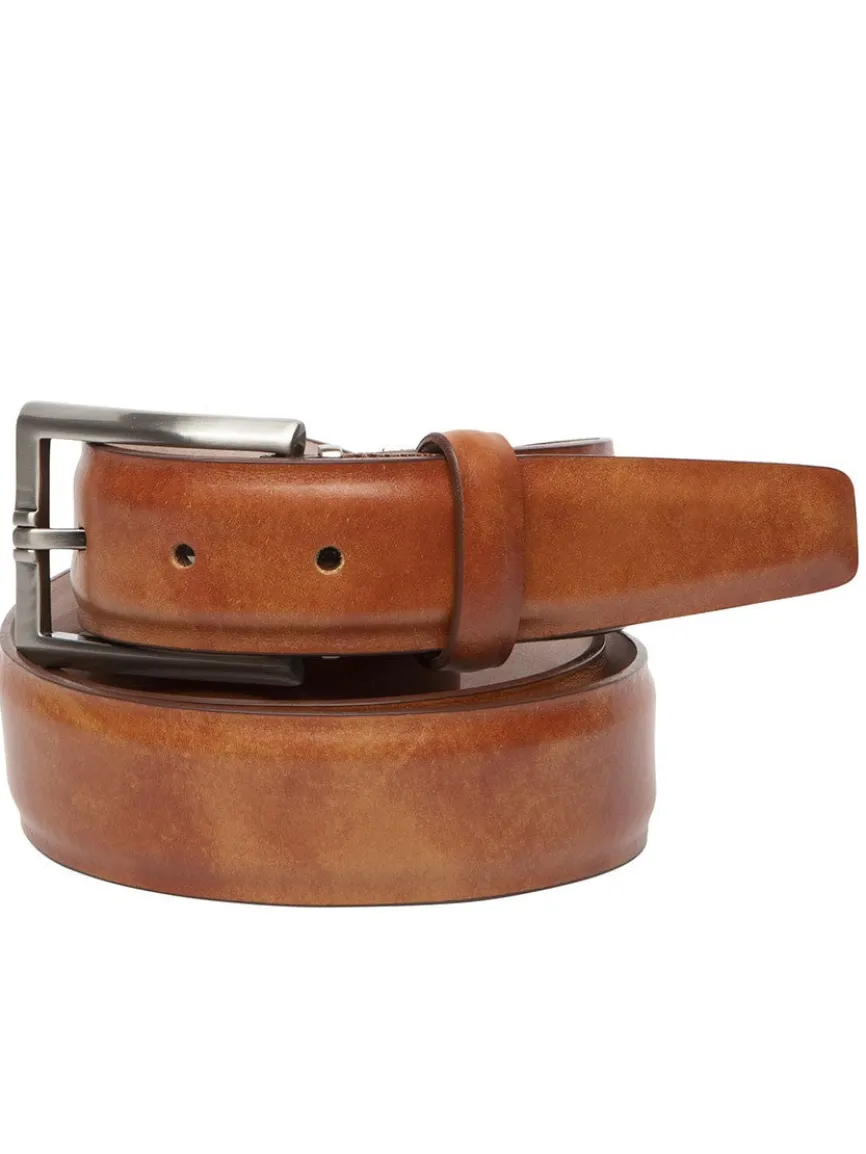 LEN Belts Italian Marbled Calf Belt in Tan