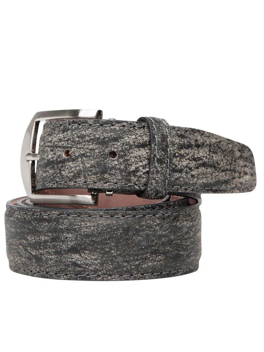 LEN Belts South African Buffalo Belt in Grey