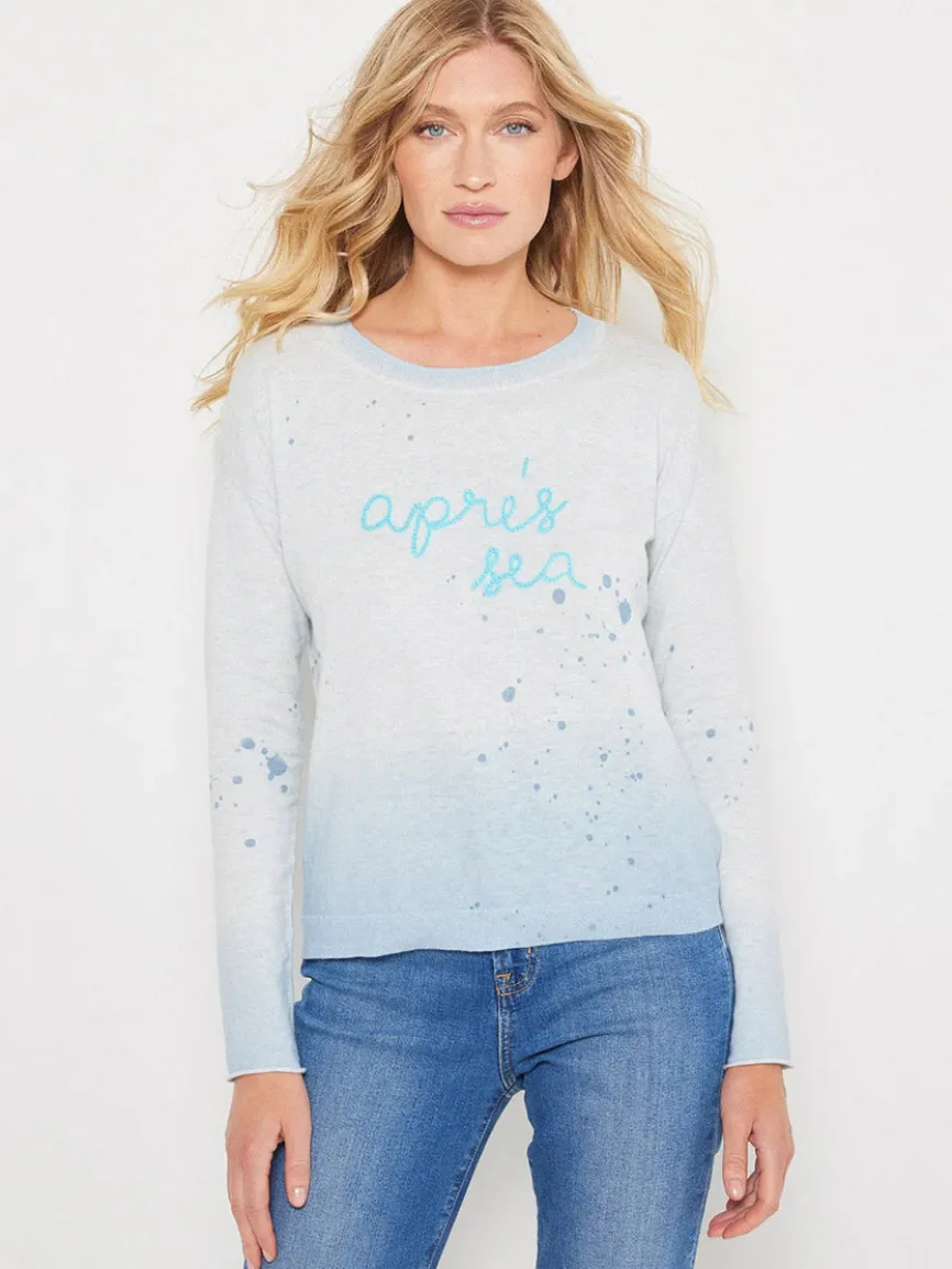 Lisa Todd Apres Sea Sweater in Iced Blue