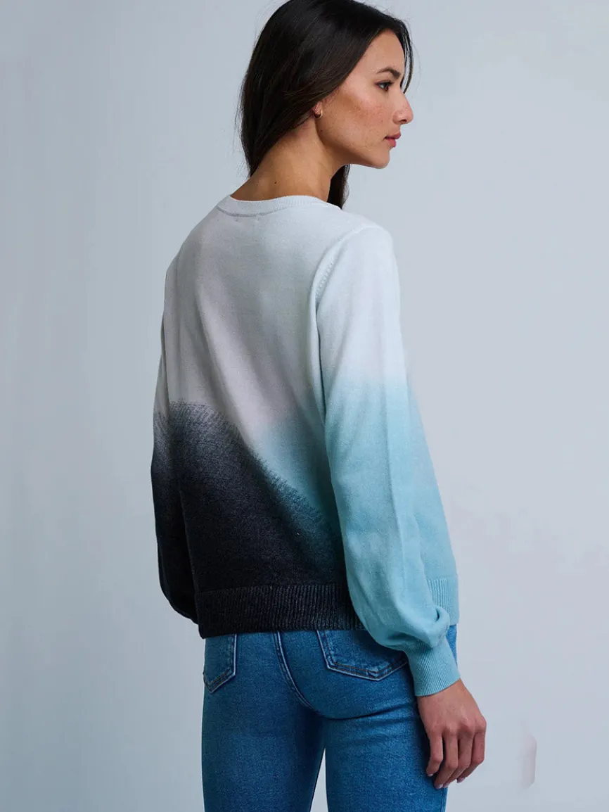 Lisa Todd Color Haze Sweater in Blue Combo
