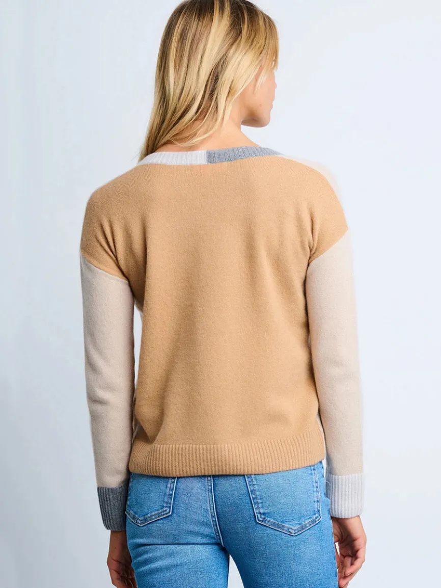 Lisa Todd Color Wheel Sweater in Latte/Caramel