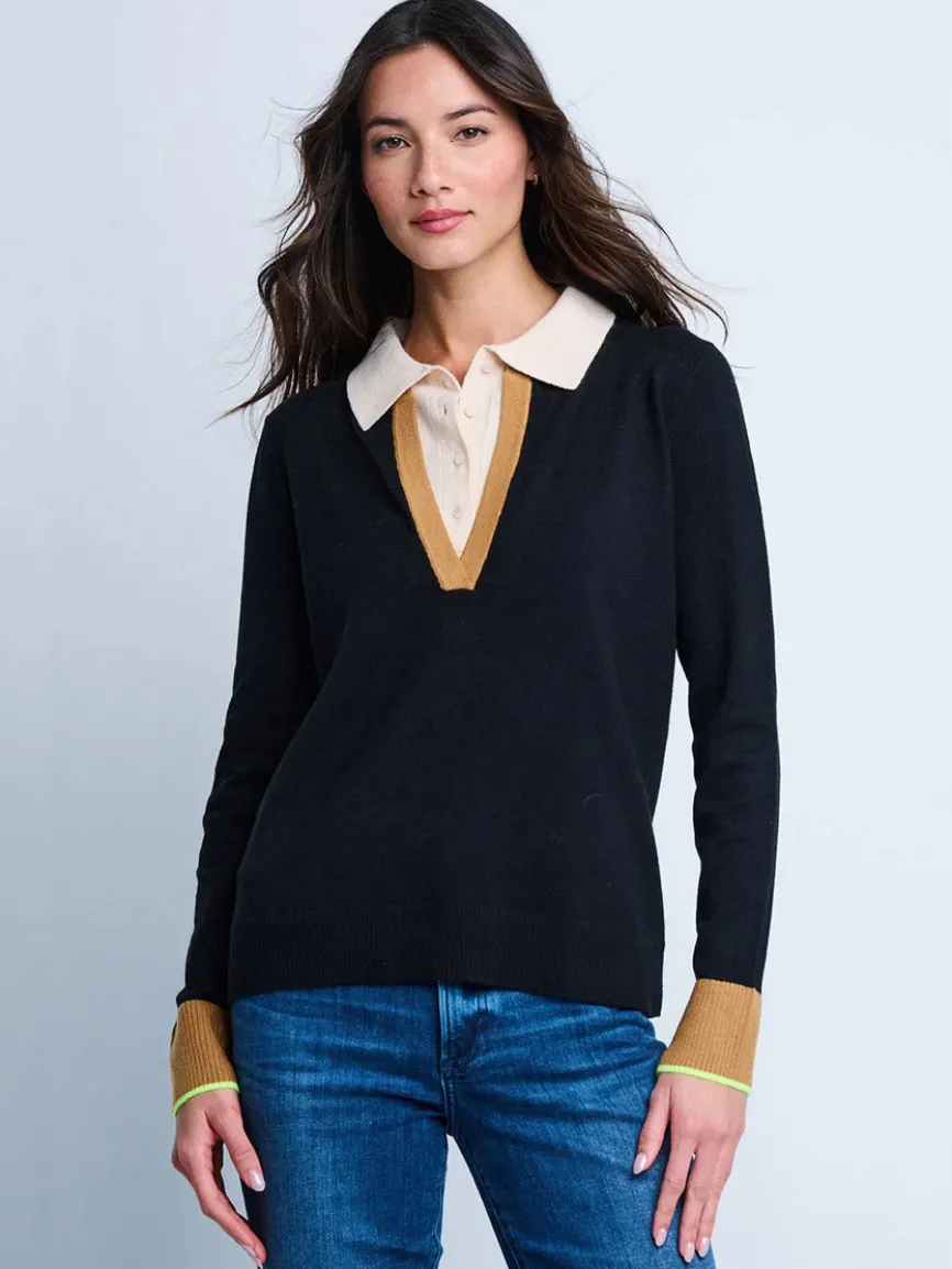 Lisa Todd Double Down Sweater in Black