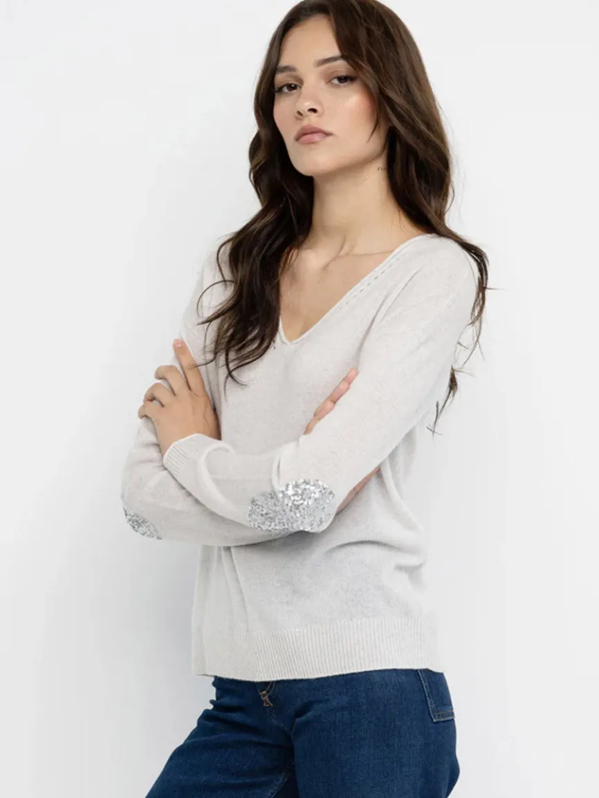 Lisa Todd Truth or Dare Reversible Sweater in White