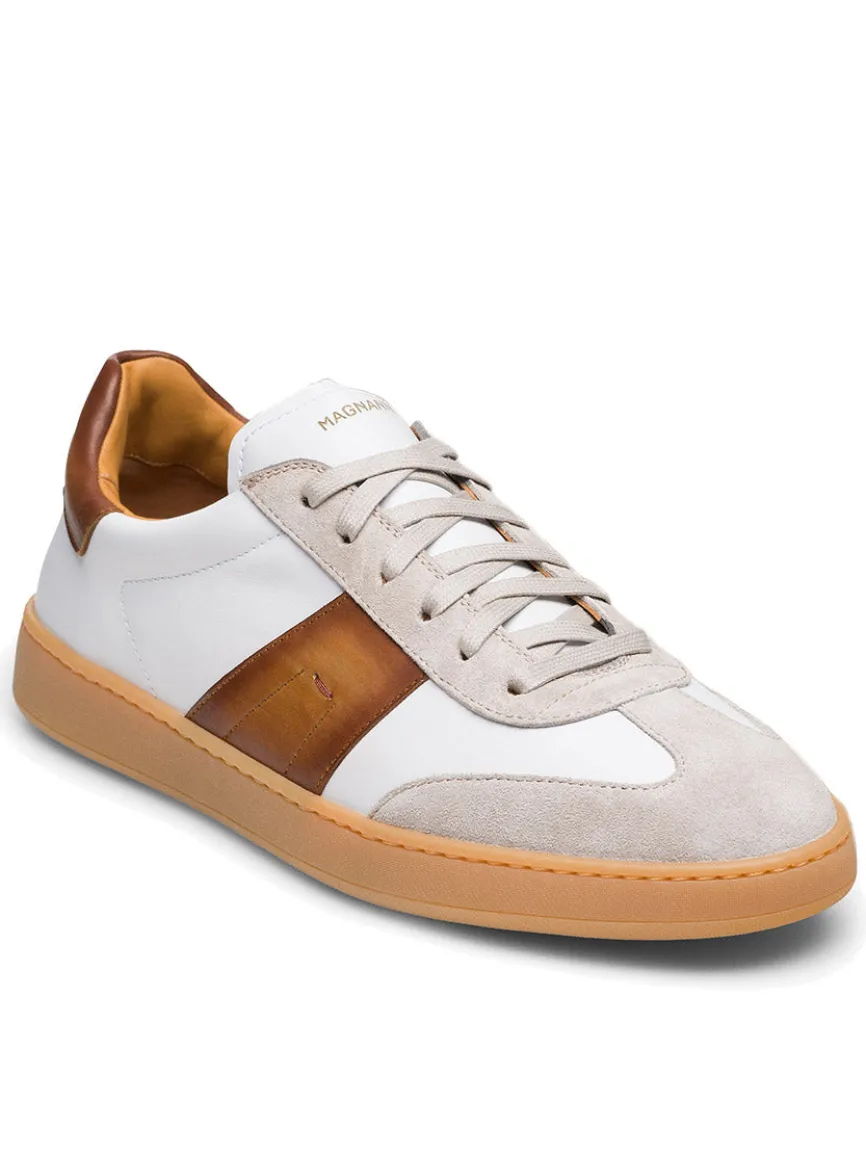 Magnanni Primera in White/Cuero