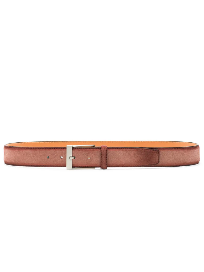 Magnanni Telante Belt in Rosado Suede