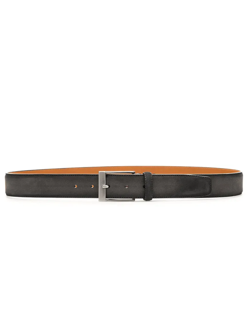 Magnanni Telante Belt in Grey Suede