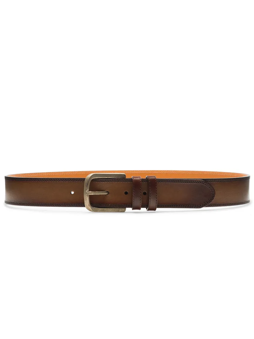 Magnanni Wayne Belt in Tabaco