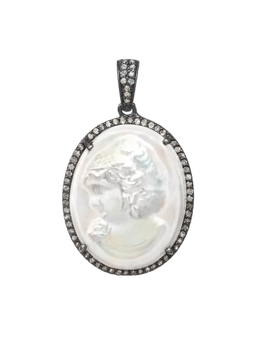 Margo Morrison Small Mother-of-Pearl Cameo Charm
