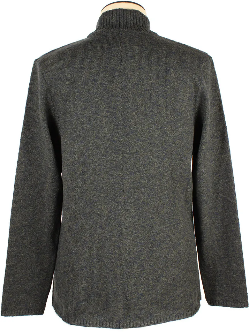 Maurizio Baldassari Winter Mouline Swacket in Green/Navy Mix