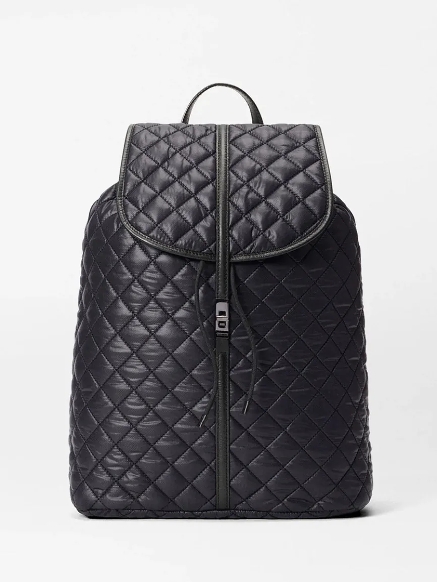 MZ Wallace Astor Backpack in Black Oxford