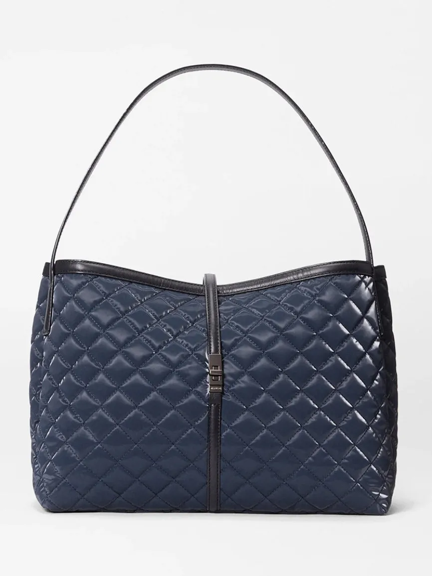 MZ Wallace Astor East West Tote in Ink Liquid Oxford