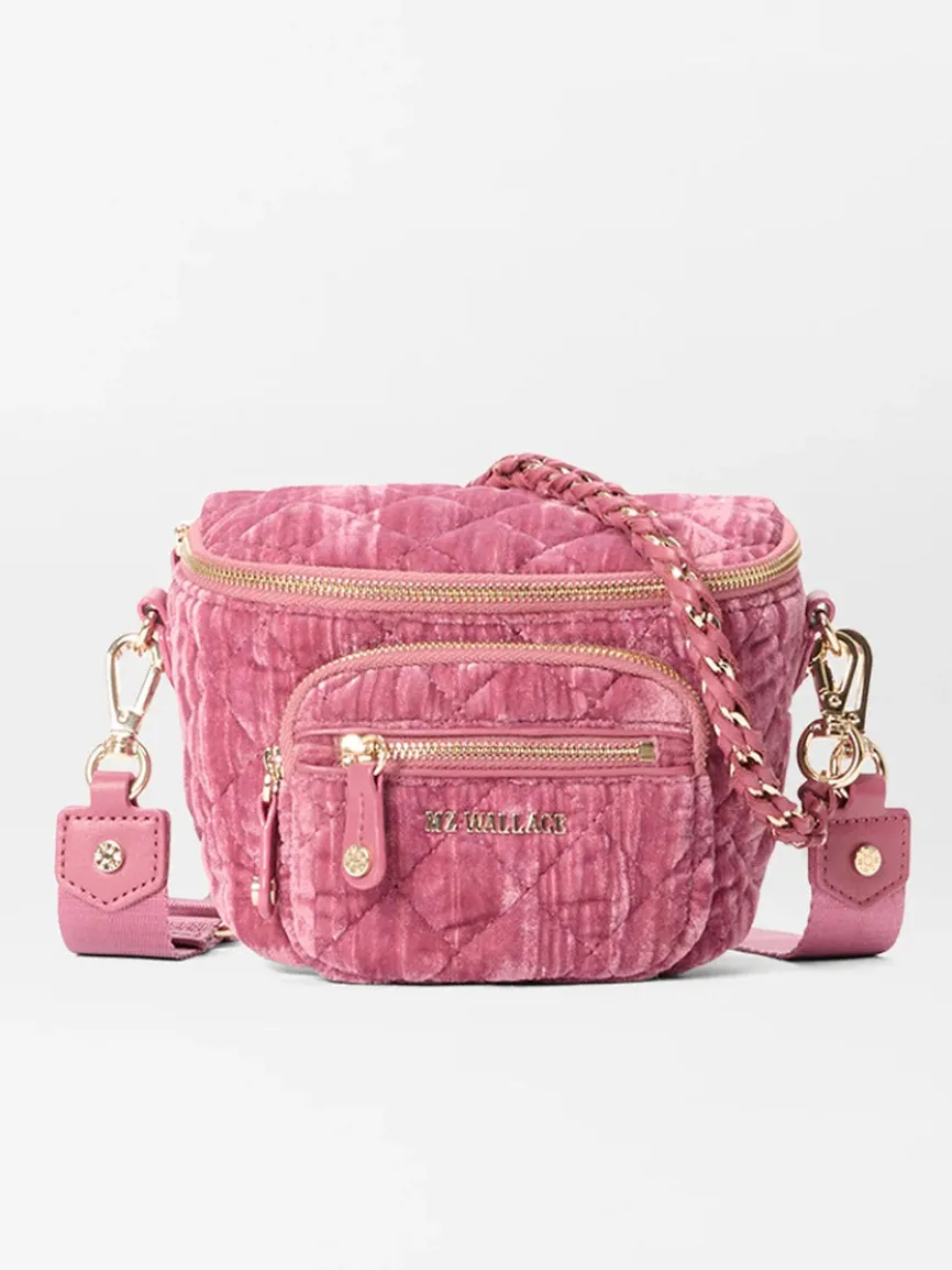 MZ Wallace Micro Crosby Crossbody Sling in Petal Velvet