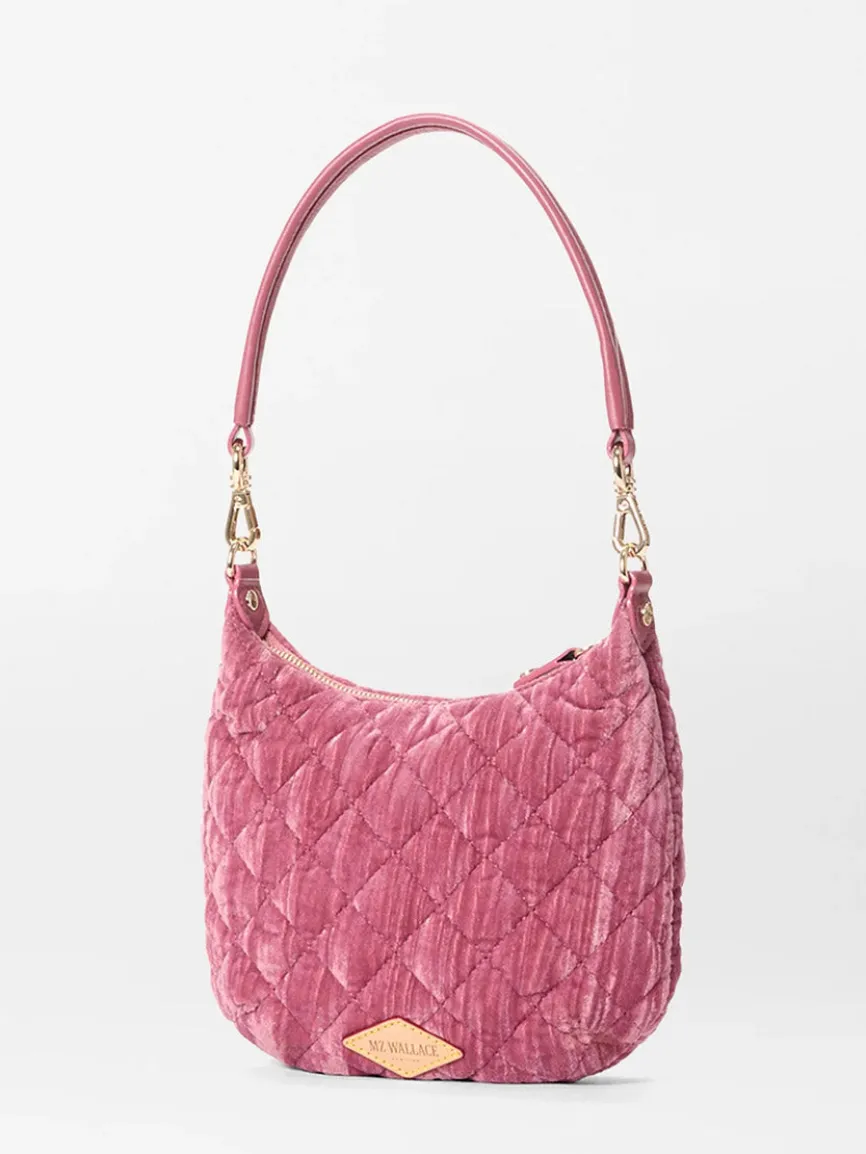 MZ Wallace Mini Crosby Sienna in Petal Velvet