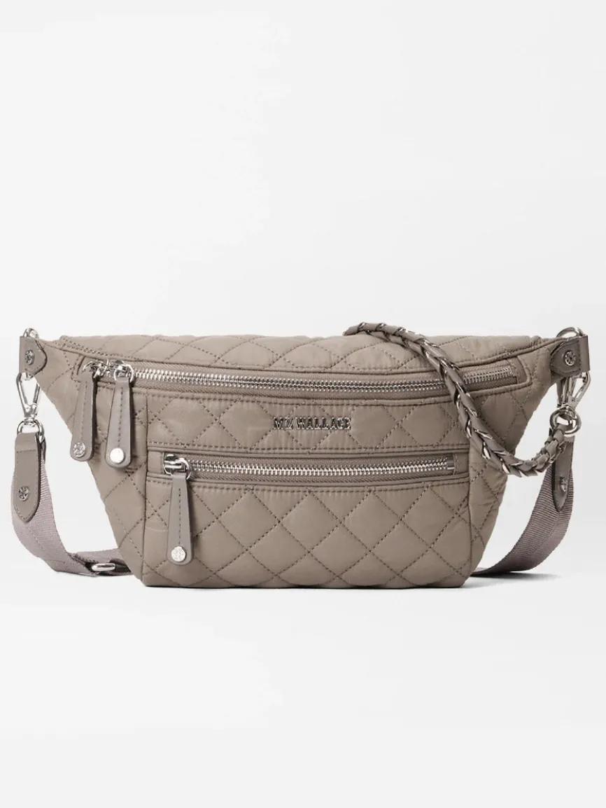 MZ Wallace Small Crosby Sling Bag in Morning Dove Oxford