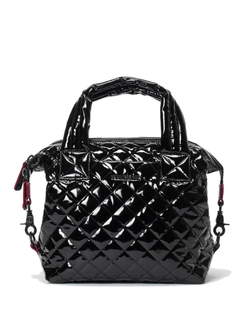 MZ Wallace Small Sutton Deluxe in Black Lacquer Oxford