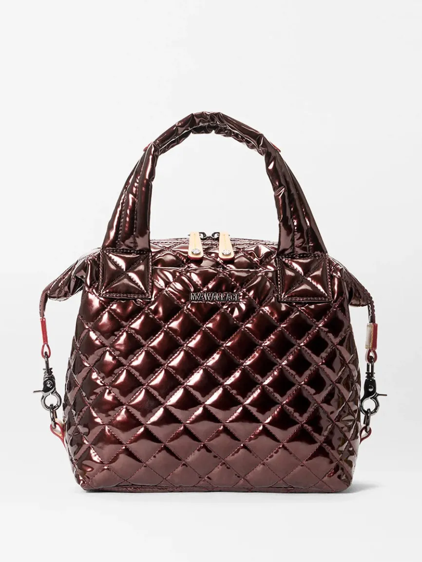 MZ Wallace Small Sutton Deluxe in Bordeaux Lacquer Oxford