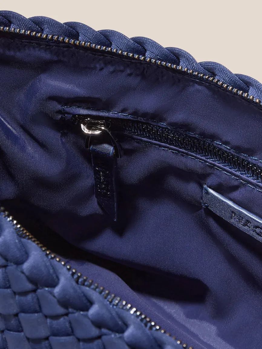 Naghedi Portofino Cosmetic Clutch in Solid Ink Blue