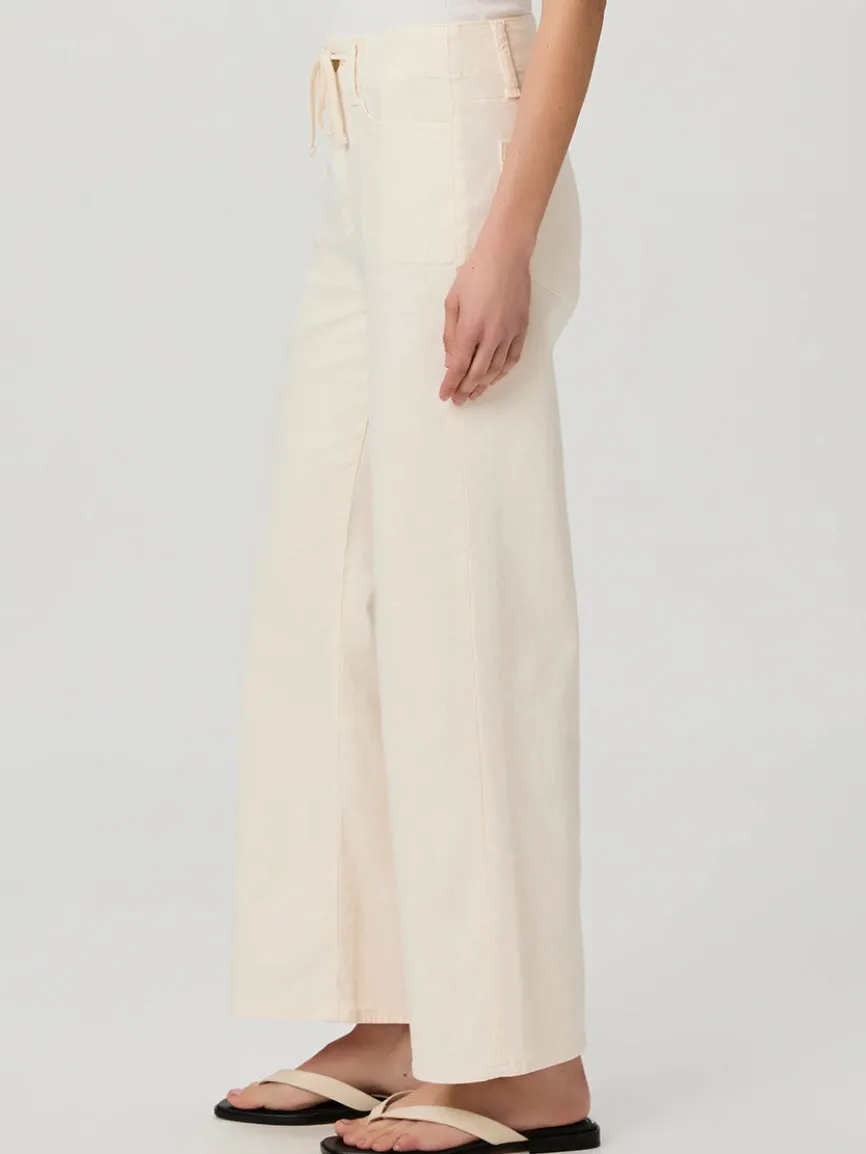 Paige Ari Wide Leg Pant in Quartz Sand