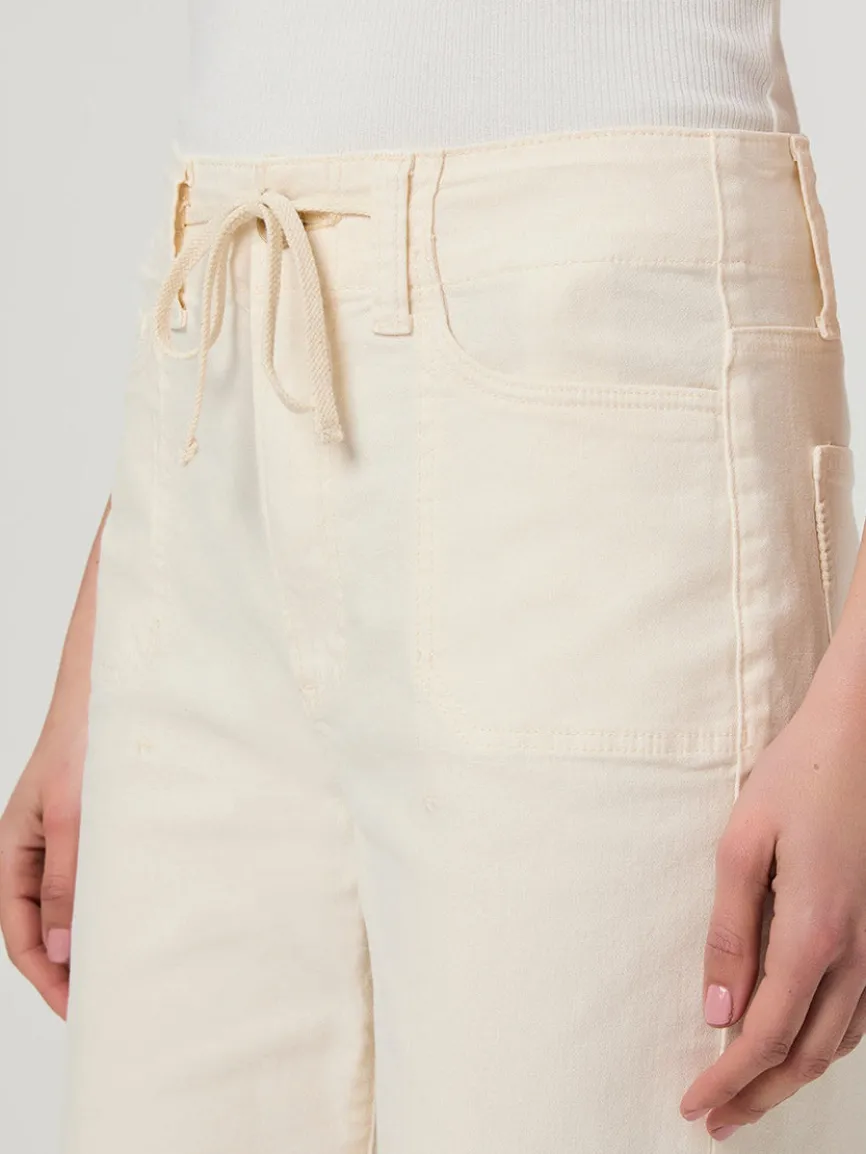 Paige Ari Wide Leg Pant in Quartz Sand
