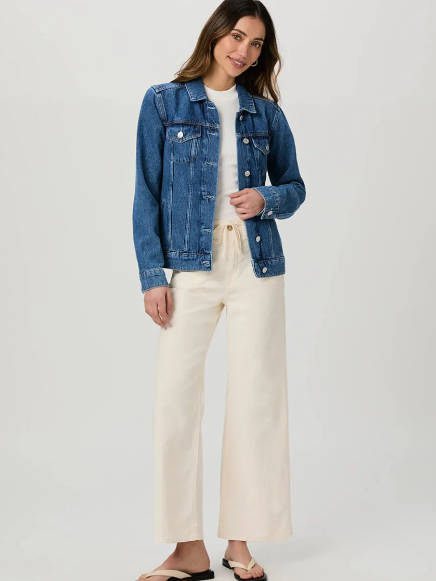 Paige Ari Wide Leg Pant in Quartz Sand