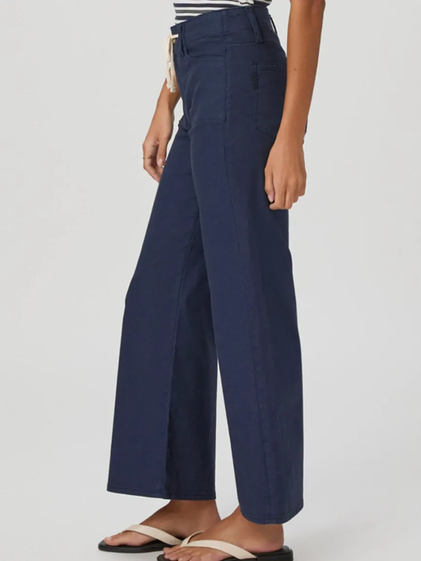 Paige Ari Wide Leg Pant in Vintage Navy