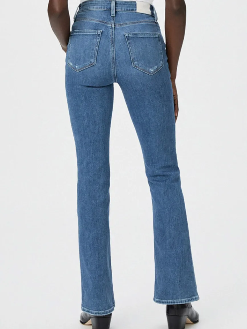 Paige Laurel Canyon High Rise Bootcut in Rock Show Distressed