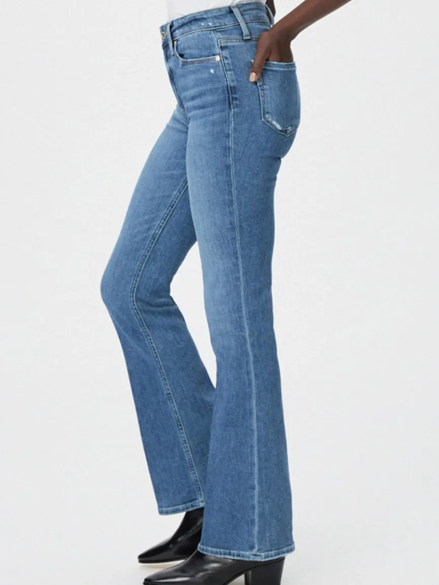 Paige Laurel Canyon High Rise Bootcut in Rock Show Distressed
