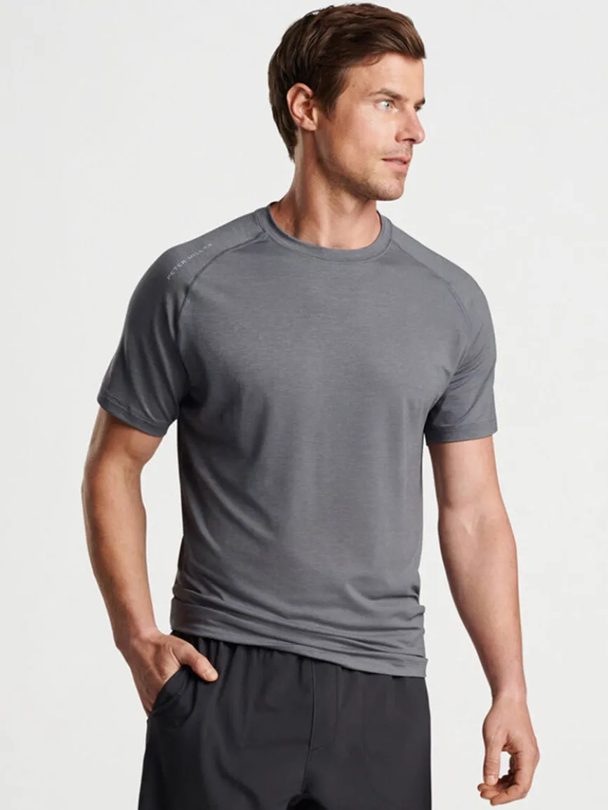 Peter Millar Aurora Performance T-Shirt in Iron