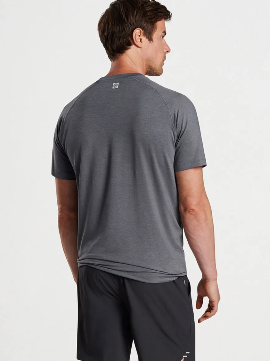 Peter Millar Aurora Performance T-Shirt in Iron