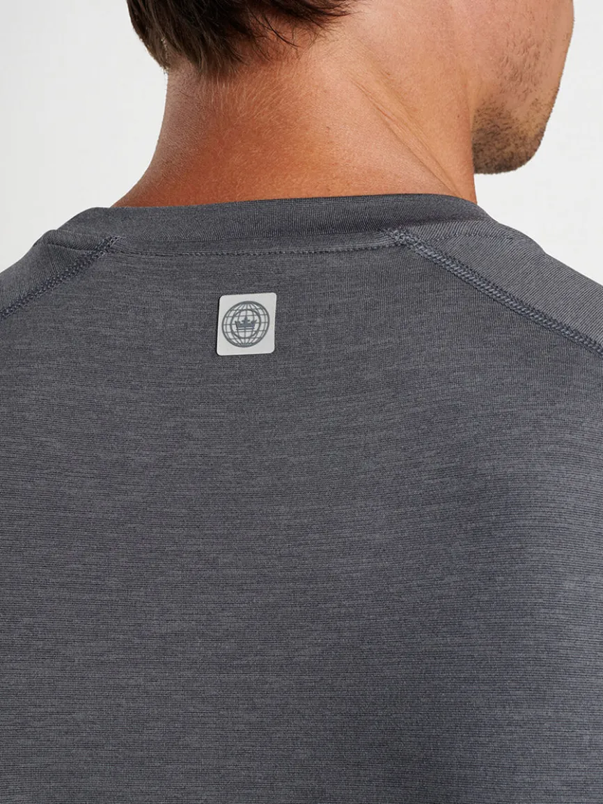 Peter Millar Aurora Performance T-Shirt in Iron