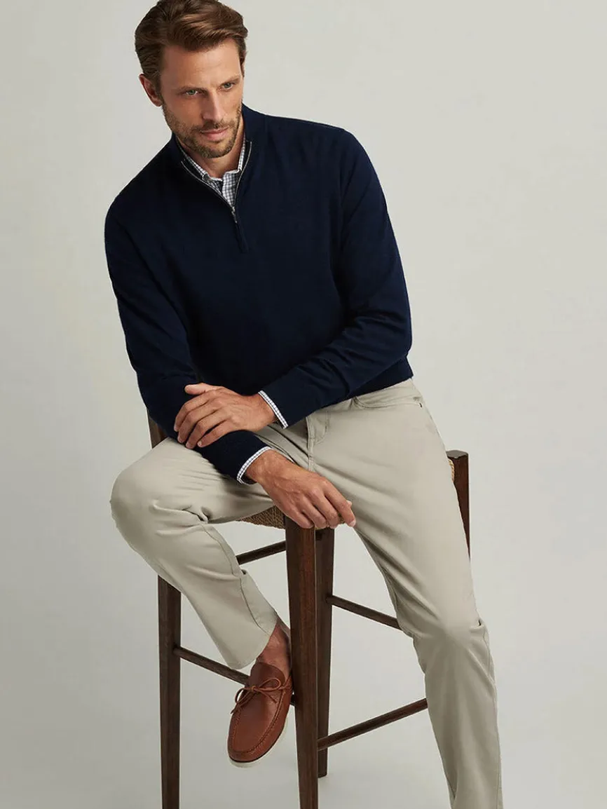 Peter Millar Autumn Crest Quarter-Zip in Navy