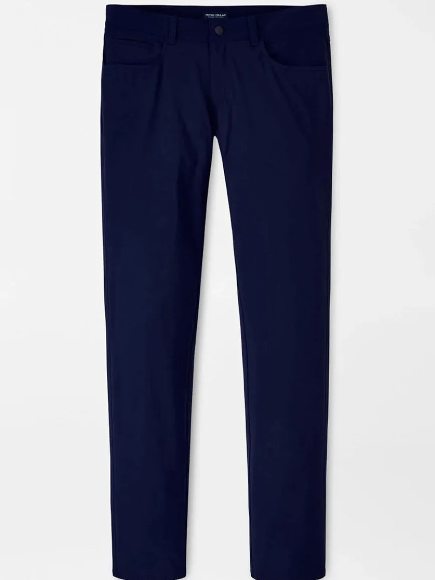 Peter Millar Bingham Performance Five-Pocket Pant in Navy