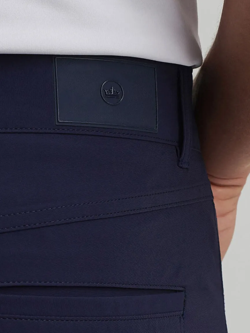 Peter Millar Bingham Performance Five-Pocket Pant in Navy