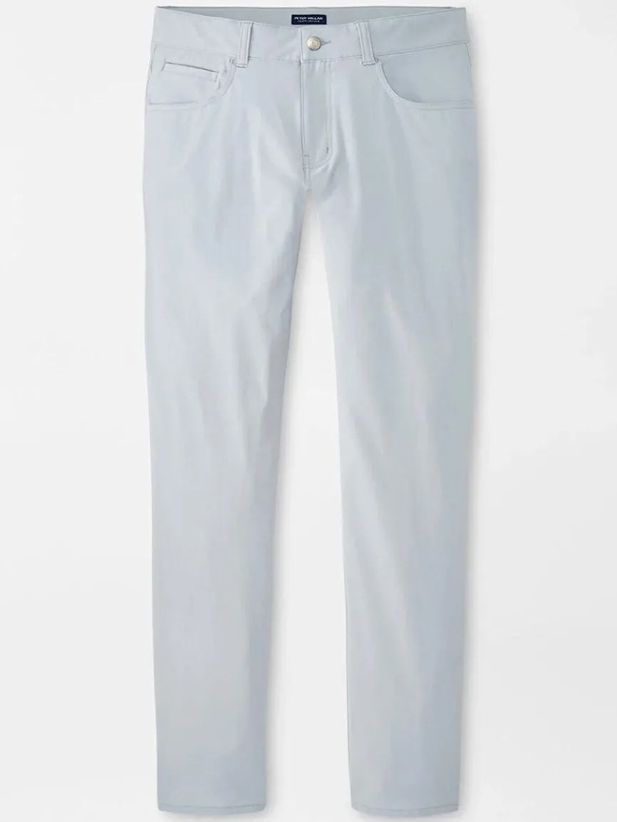 Peter Millar Bingham Performance Five-Pocket Pant in British Grey
