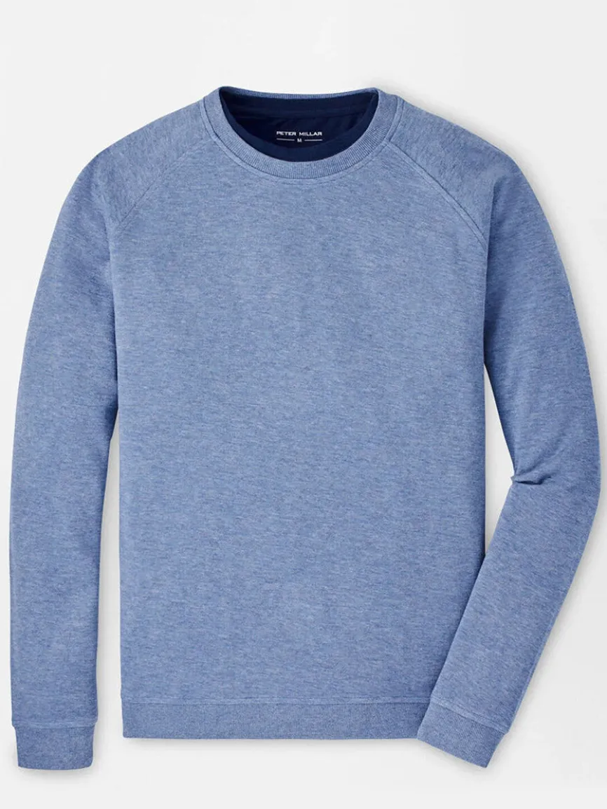 Peter Millar Crown Comfort Knit Crew in Blue Freesia