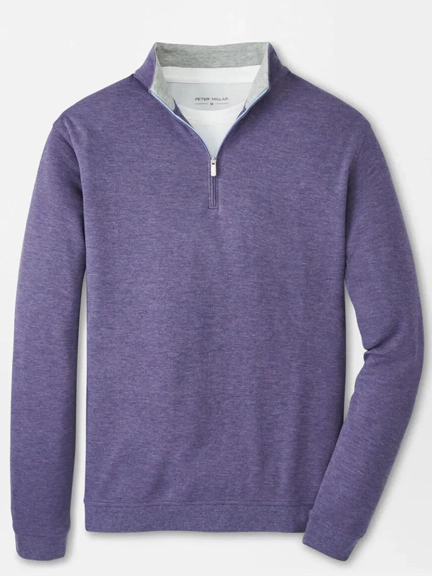 Peter Millar Crown Comfort Pullover in Deep Violet