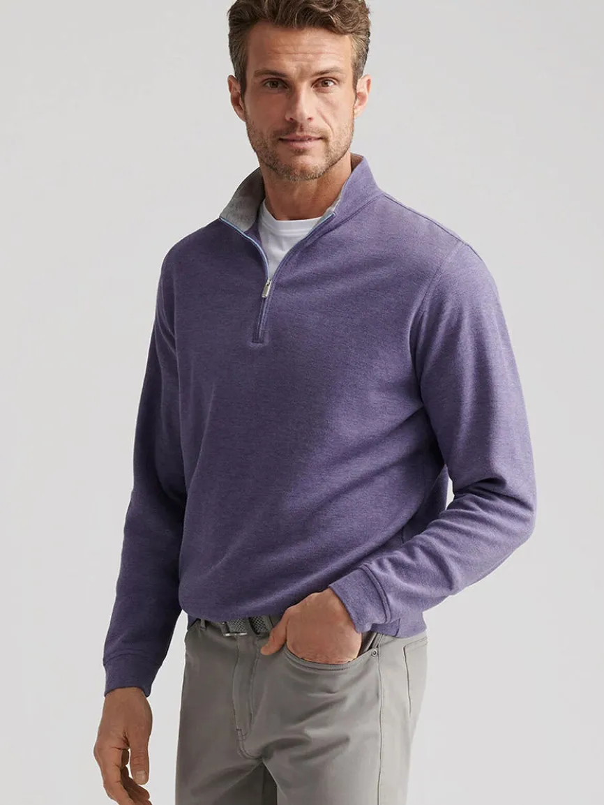 Peter Millar Crown Comfort Pullover in Deep Violet