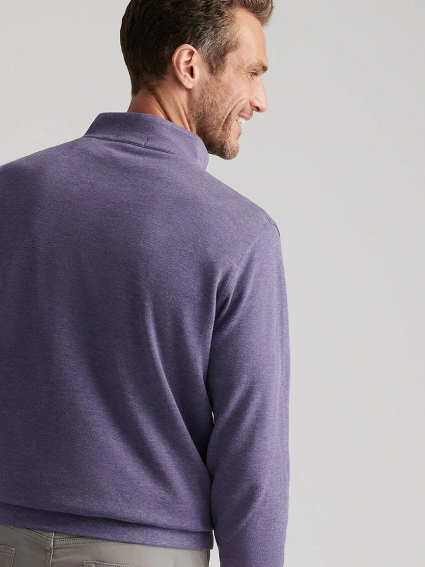 Peter Millar Crown Comfort Pullover in Deep Violet