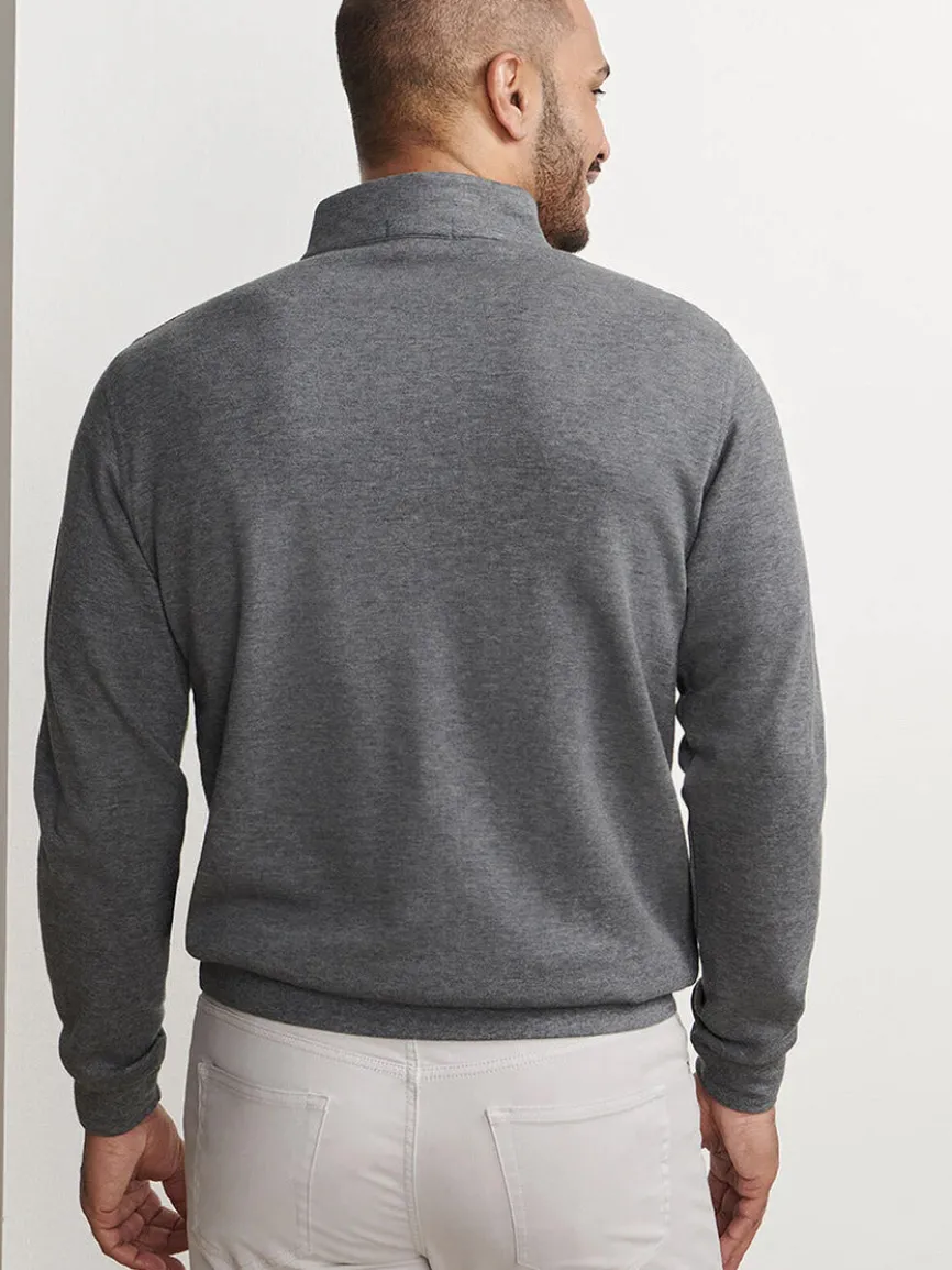 Peter Millar Crown Comfort Pullover in Charcoal