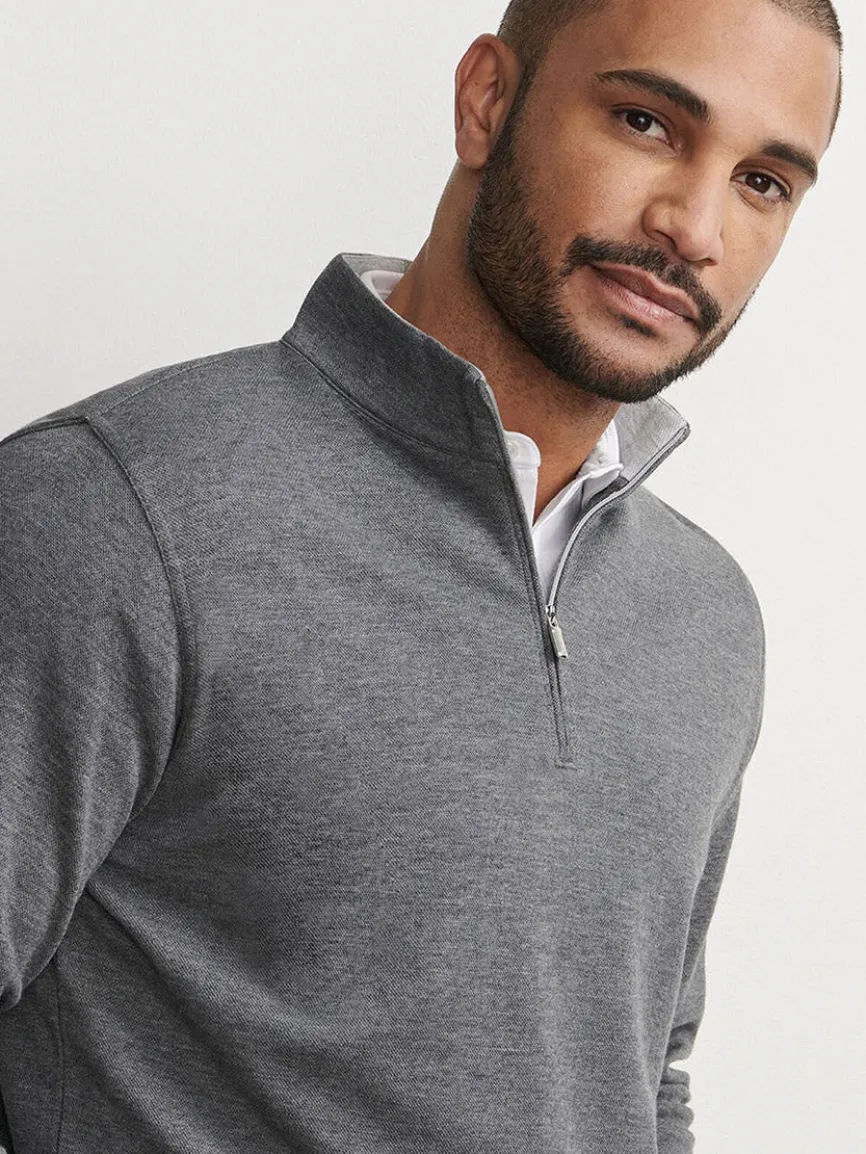 Peter Millar Crown Comfort Pullover in Charcoal